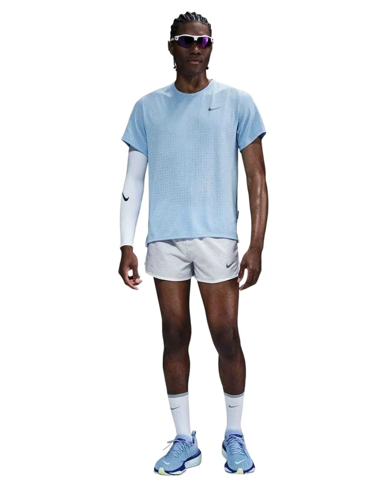 Nike Miler" T-Shirt für Herren, Rundhalsausschnitt, Dri-FIT (Blau Blau