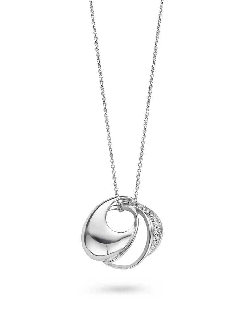 Orphelia Damen-Kette aus 925er Sterlingsilber mit Anhänger – Silber ZH-4674 Silber