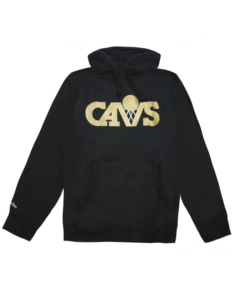 Mitchell & Ness Cleveland Cavaliers Gold Standard Herren Hoodie Schwarz