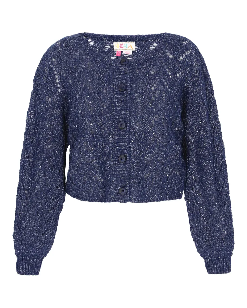 IZIA Strickjacke Frauen Marine Marineblau