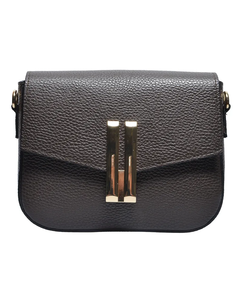 Anna Luchini Kastanienbraun Rindsledertasche Dunkelbraun