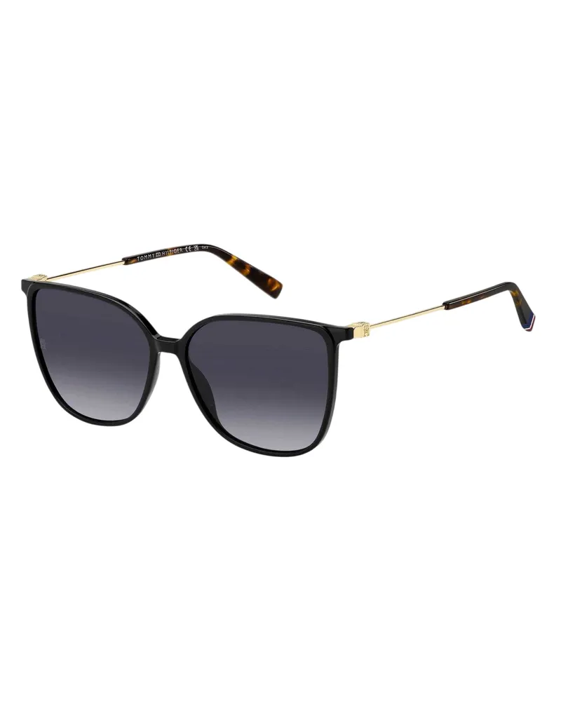 Tommy Hilfiger Rund-Sonnenbrille (Schwarz Schwarz