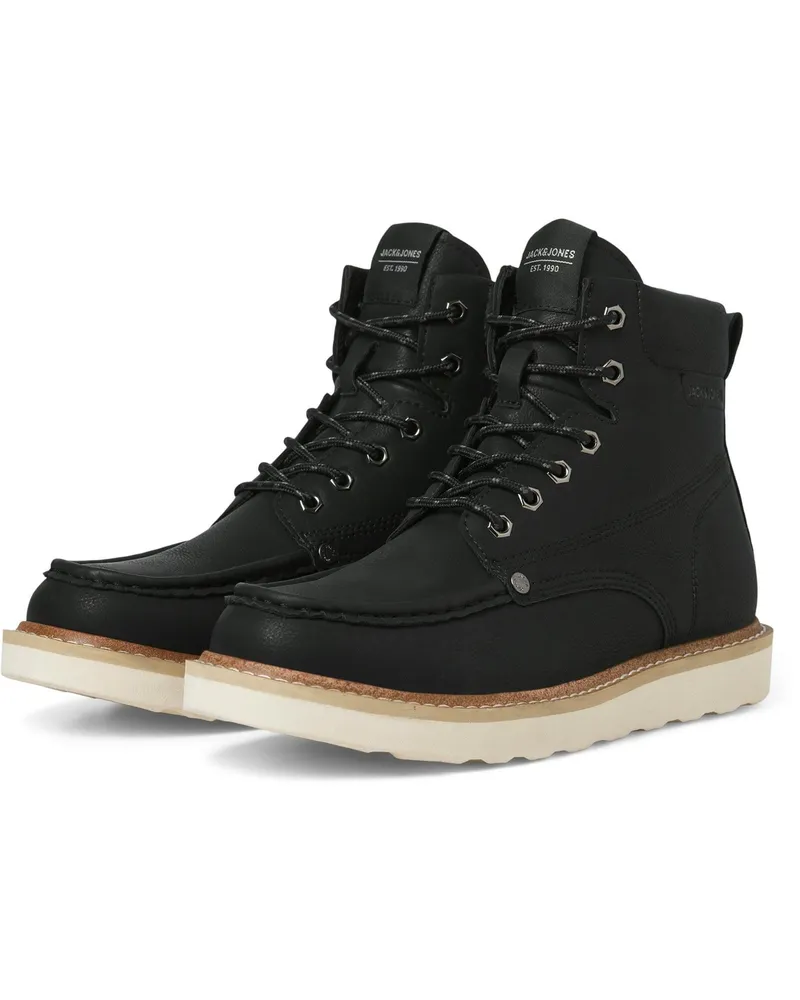 Jack & Jones Archway Mokassin Polyurethan Herren Anthrazit Stiefeletten Schwarz