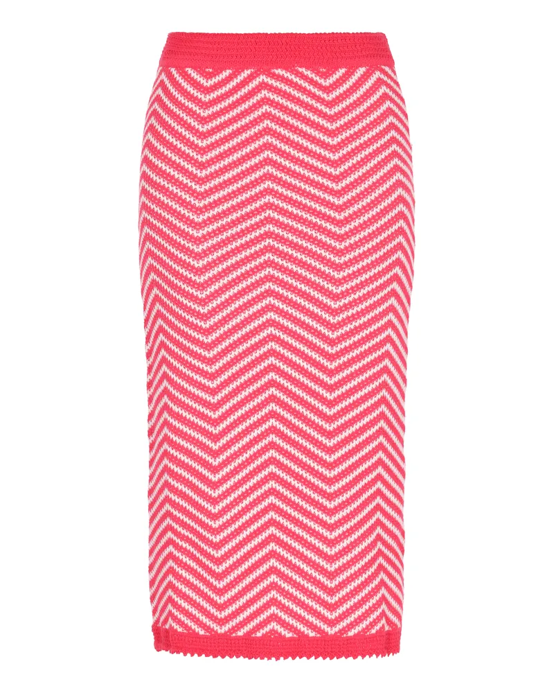 IZIA Rock Frauen fuchsia weiß Fuchsia
