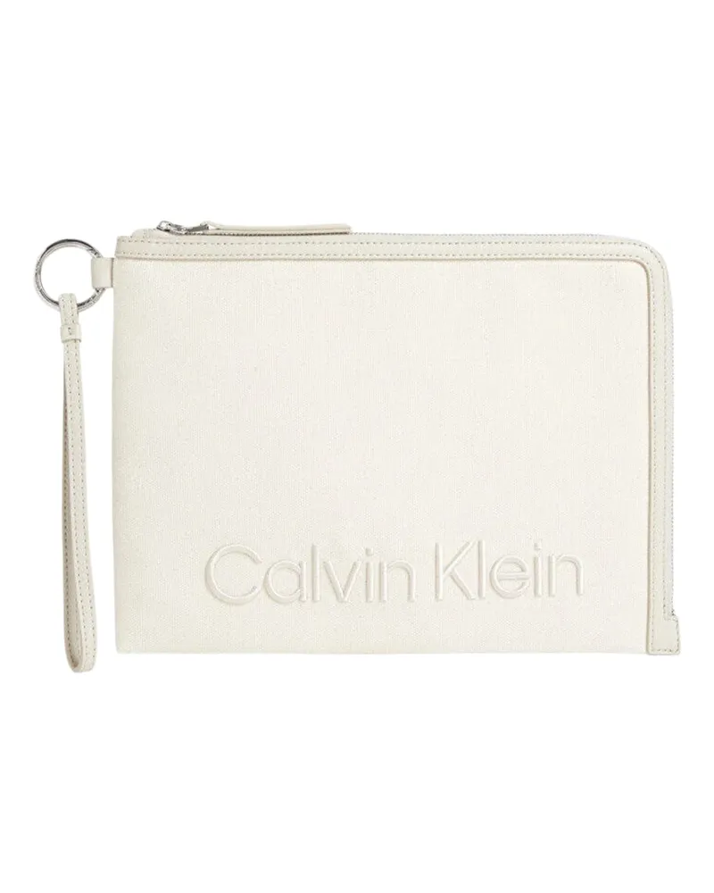 Calvin Klein Calvin Klein Damen Geldbörse mit eingeprägtem Logo Weiß