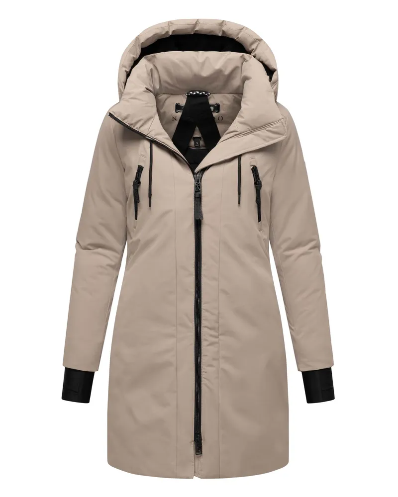 NAVAHOO Damen-Winterparka WINTERZART, 5.000 mm Wassersäule, mit Kapuze - Grau Grau