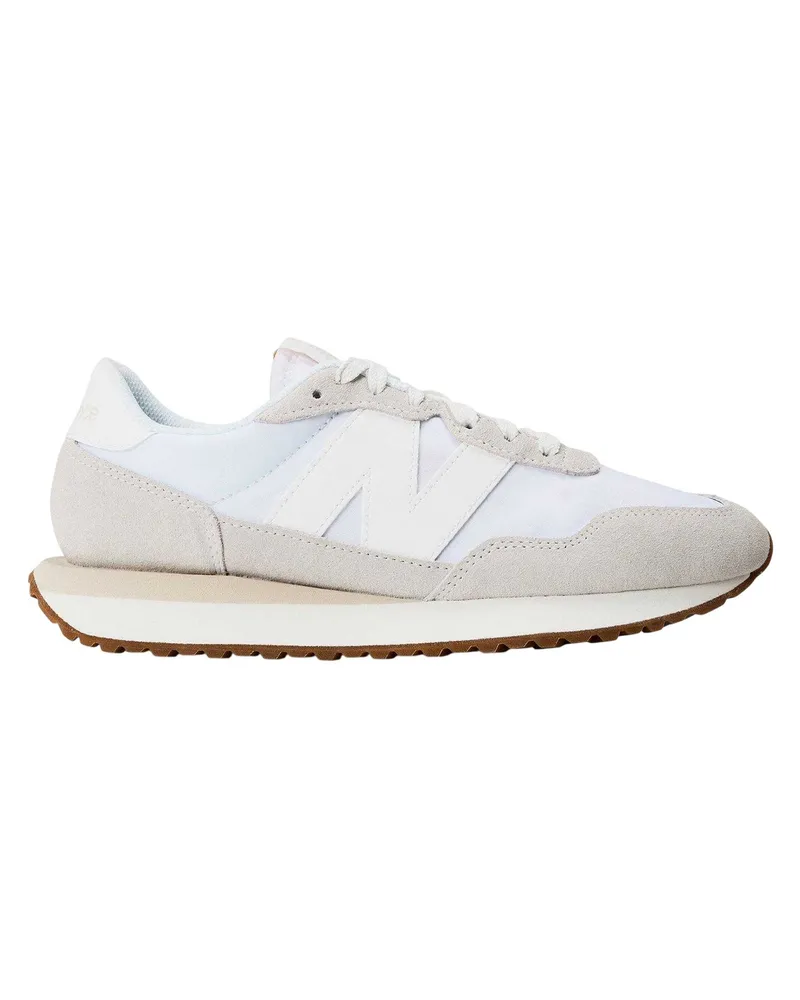 New Balance 237" Klassisch Sneaker für Damen, Wildleder (Weiß/Gummi Rosa Weiß