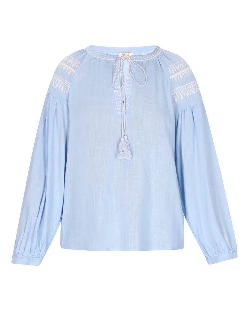 Usha Bluse Damen hellblau Hellblau
