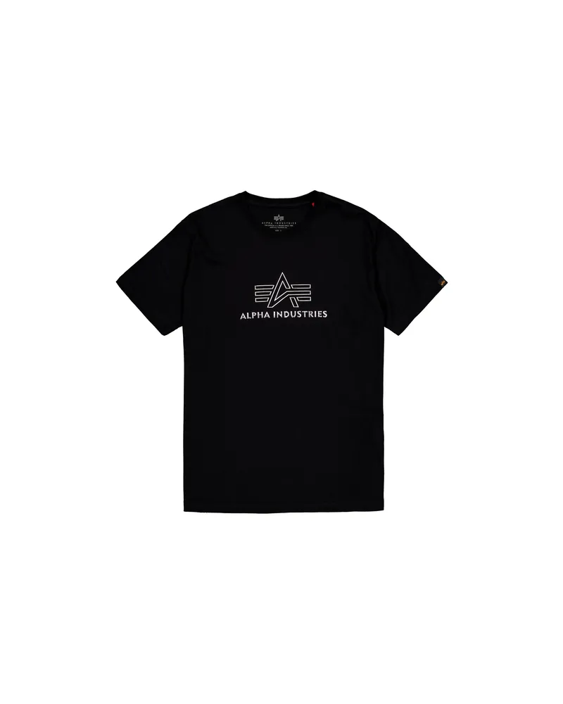 Alpha Industries Basic Mid Logo TPU T-Shirt Schwarz