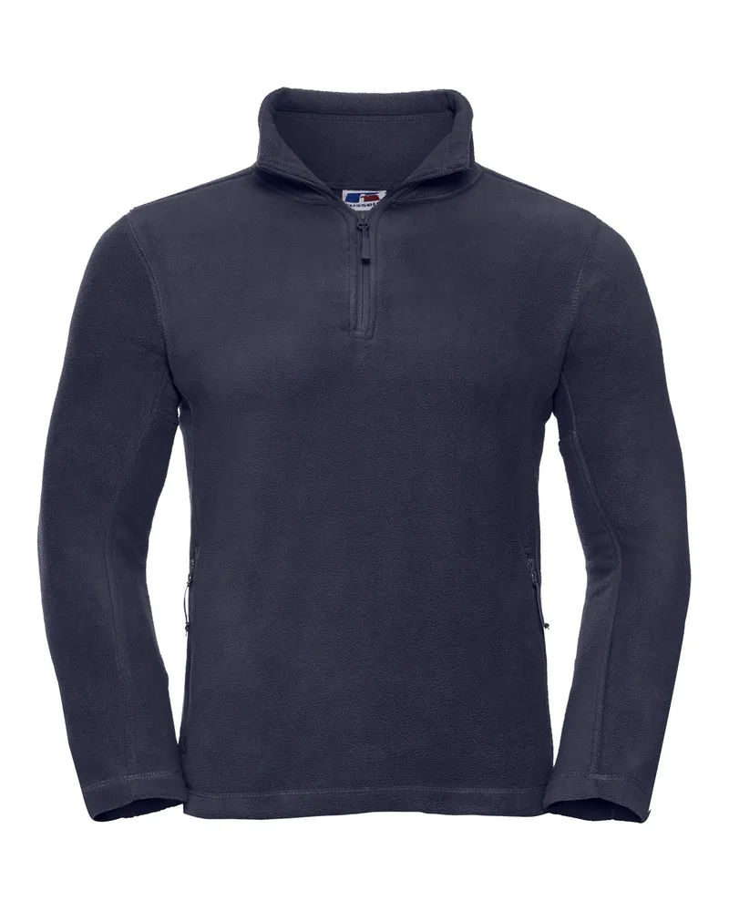 Russell Athletic Russell Herren 1/4 Zip Outdoor Fleece Oberteil (French Navy Marineblau