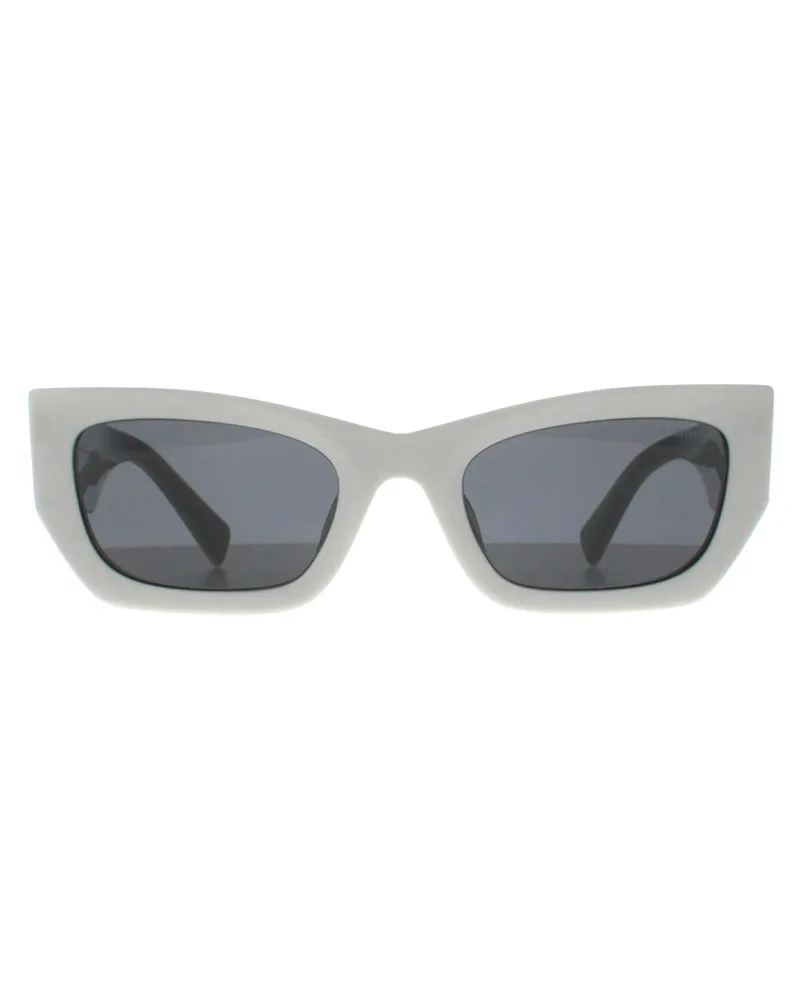 Miu Miu MU09WS 1425S0 weiÃŸ dunkelgrau Sonnenbrille Weiß