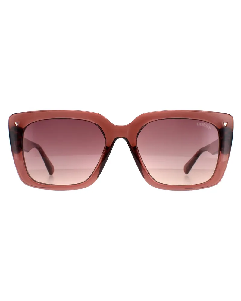 Guess Quadratisch Unisex Burgund Rosa GU8243 Rot