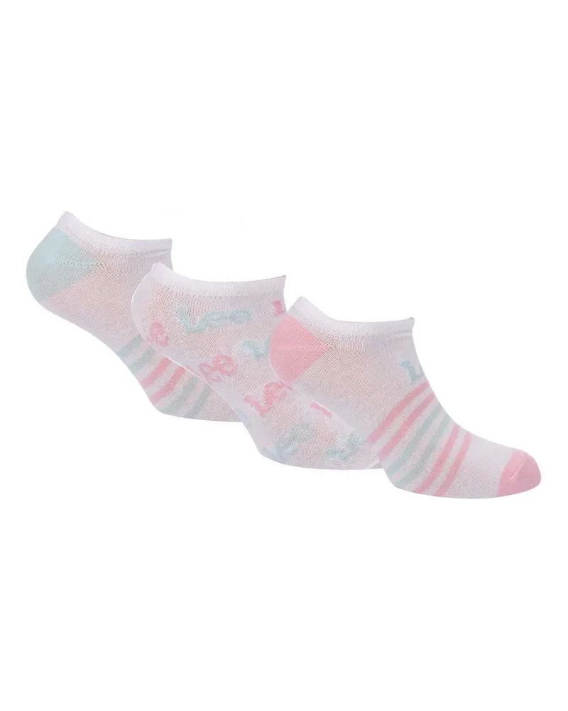 Lee Liner Socken für Damen, Baumwolle (3er-Pack) (Weiß Weiß