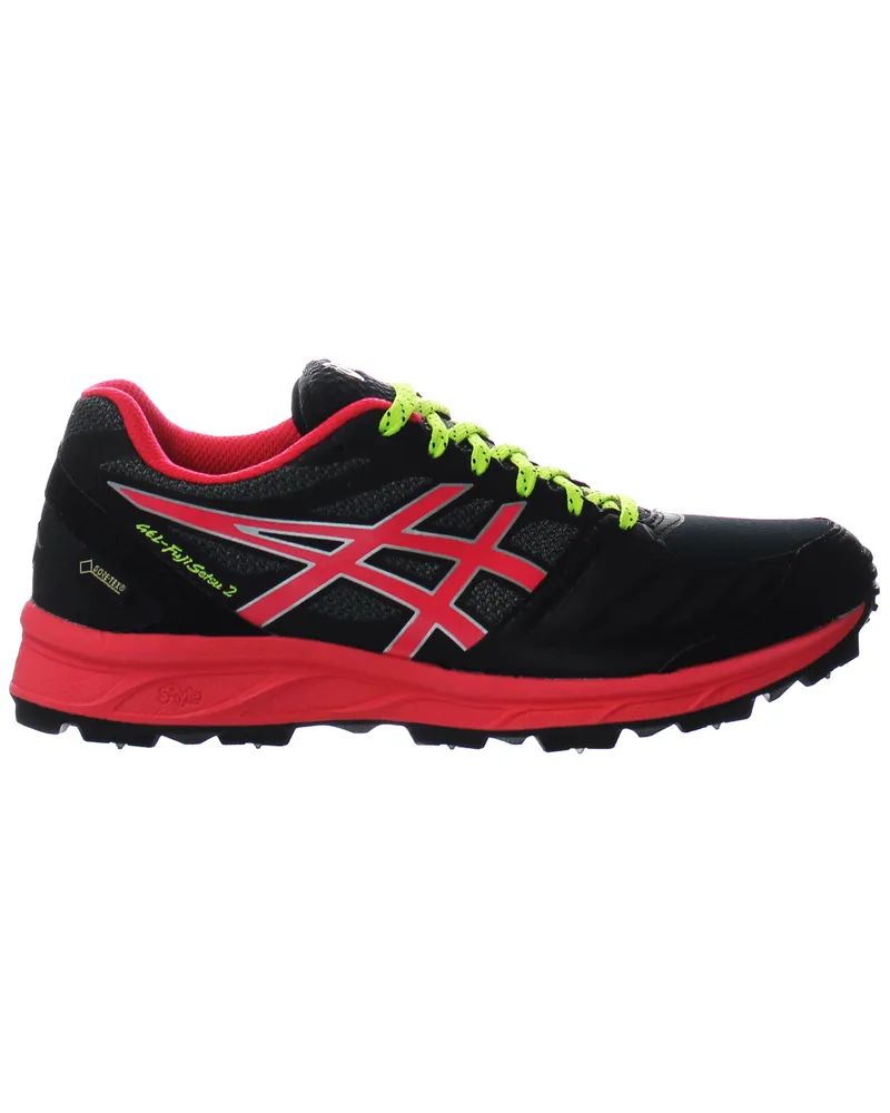 Asics Gel-Fujisetsu 2 G-Tx Womens Black/Pink Running Trainer Schwarz