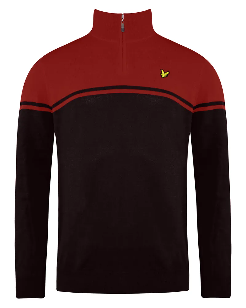 Lyle & Scott Croft Golf Mens Brown Pullover Braun