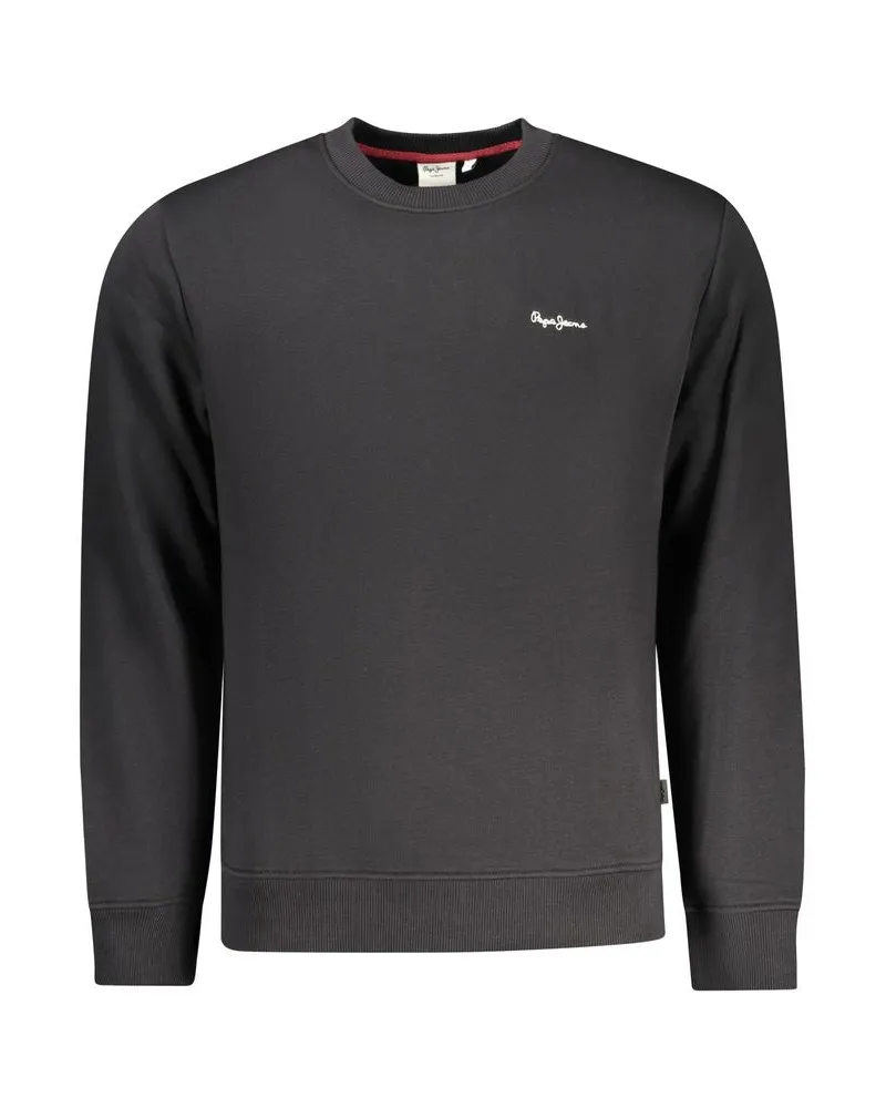 Pepe Jeans Schwarzes Polyester Herren Sweatshirt Schwarz