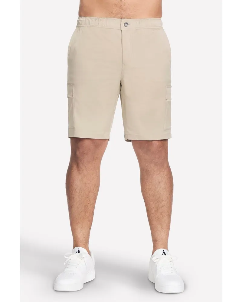 Skechers Performance Downtown Cargo 9" Shorts aus Polyester, knielang, Herren - Natur Natur