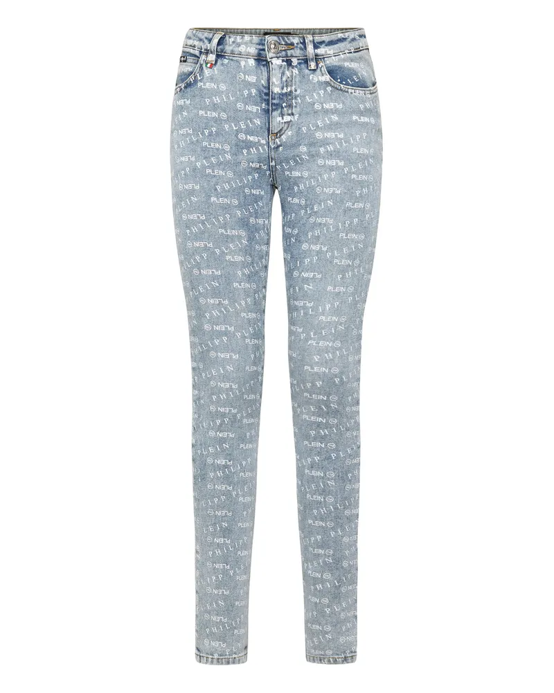 Philipp Plein Jeans Slim Fit Blau