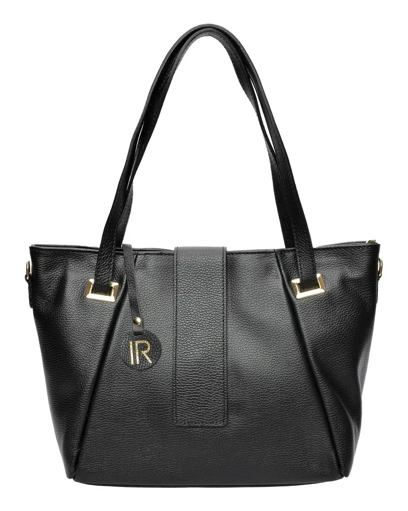Isabella Rhea Schwarz Rindsledertasche Schwarz