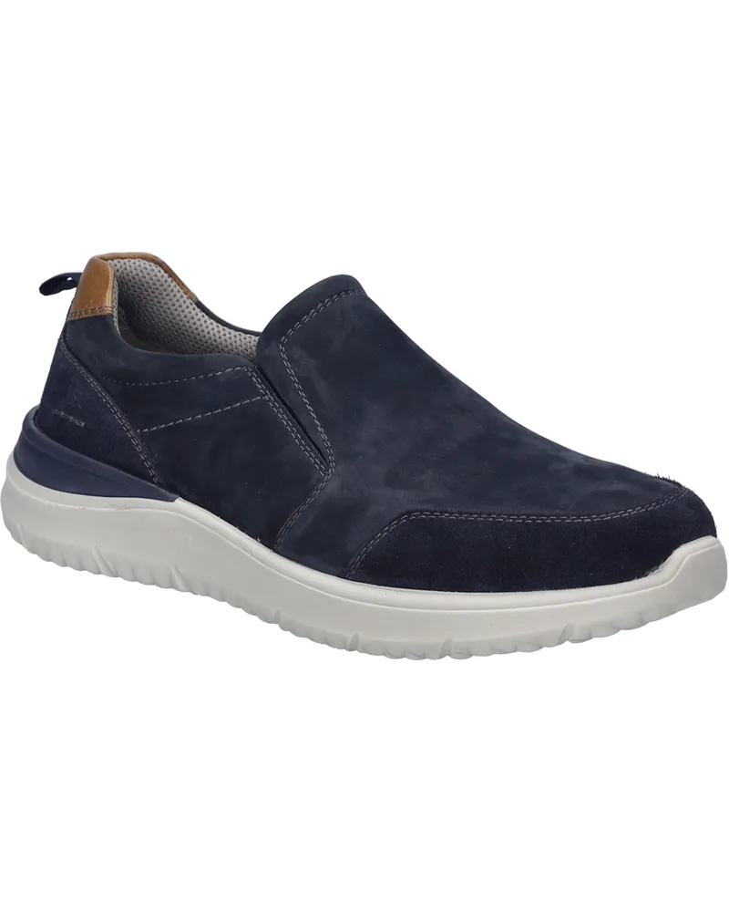 Josef Seibel Herren Halbschuh Wales 04 in dunkelblau-kombi Blau