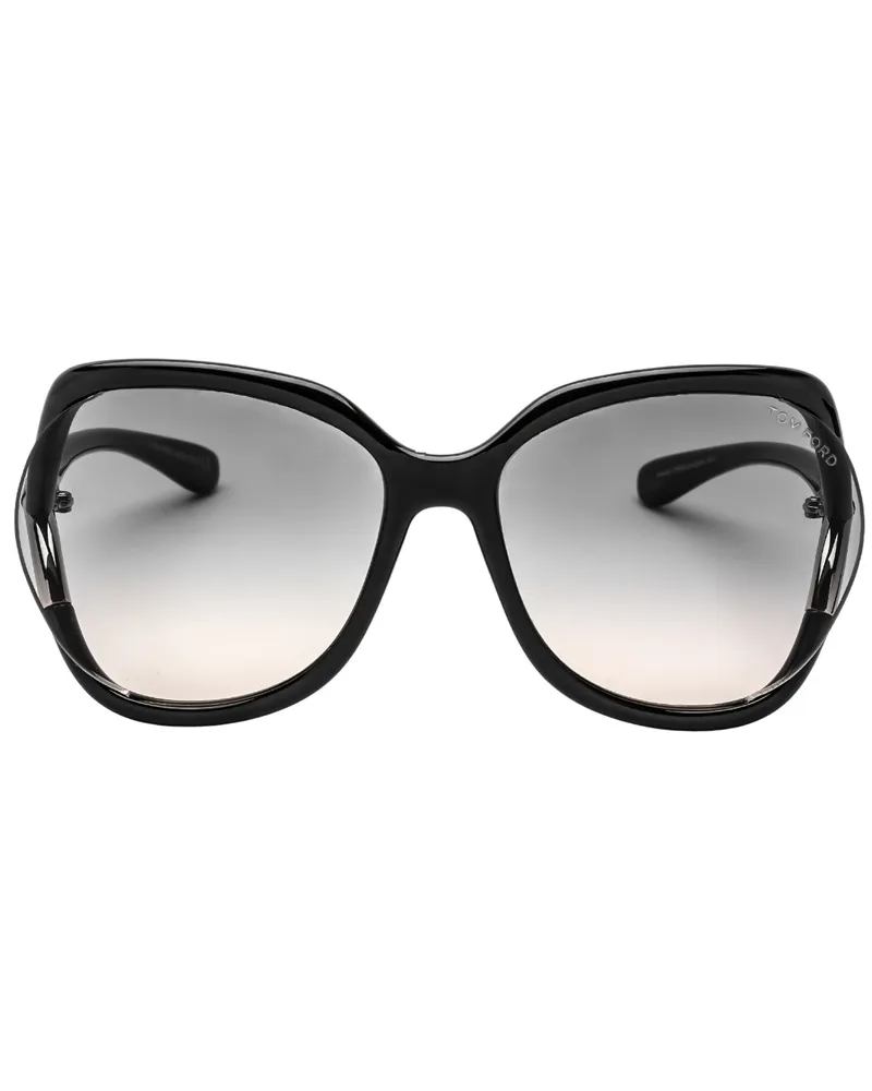 Tom Ford Gradient Smoke Lens Shiny Black Sonnenbrille Schwarz