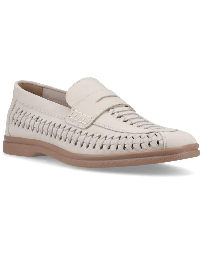 Hush Puppies Bowie Leder-Slipper, Herrenslimfit - Taupe Taupe