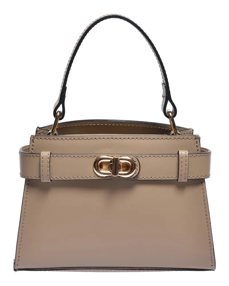Anna Luchini Beige Rindsledertasche Beige