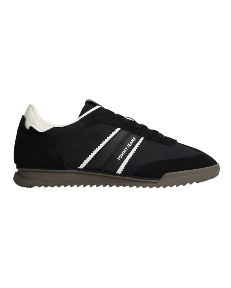 Tommy Hilfiger Sneaker für Herren, Zum Schnüren (Schwarz/Weiß Schwarz