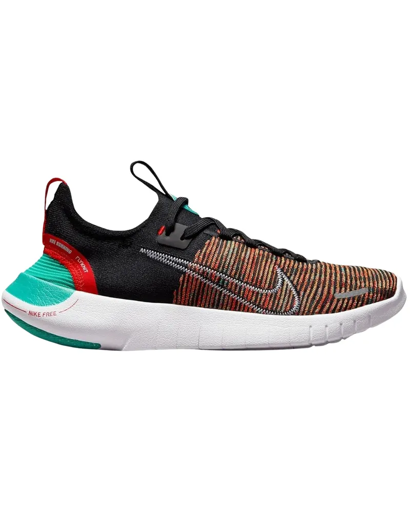 Nike Free RN FK Next Nature Schwarze Sport Schuhe Weiß