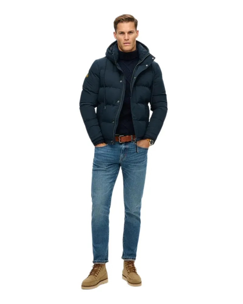 Superdry. Herren-Steppjacke Everest Blau