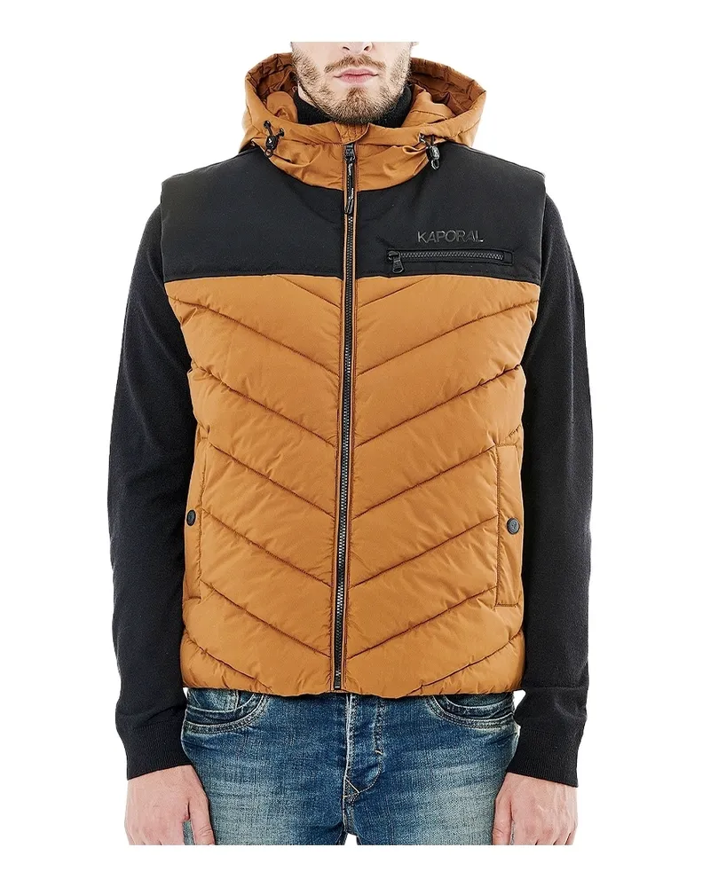 Kaporal Herren-Steppjacke „Chet Biscuit“, ärmellos Gelb