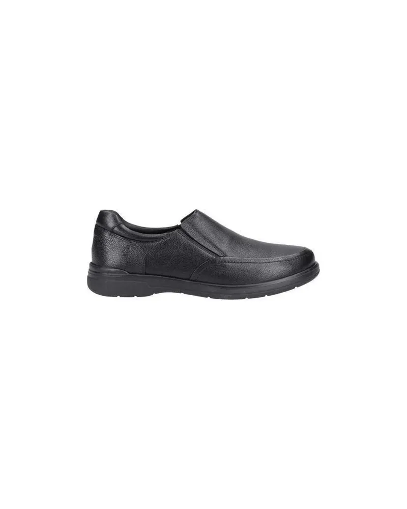 Hush Puppies Matthew" Halbschuhe für Herren, Leder, Zum Anschlüpfen (Schwarz Schwarz