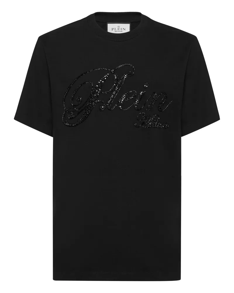 Philipp Plein T-Shirt mit Rundhals - Schwarz Schwarz