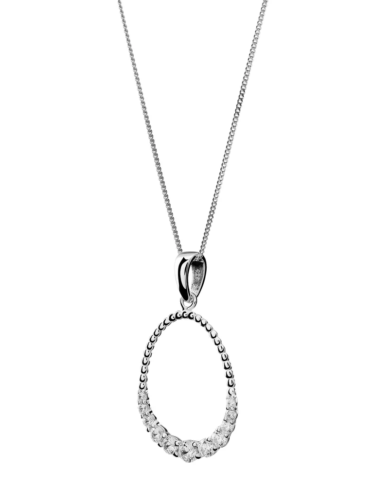 Orphelia Aria' Damen Halskette aus 925er Sterlingsilber mit Anhänger - Silber ZH-7494 Silber