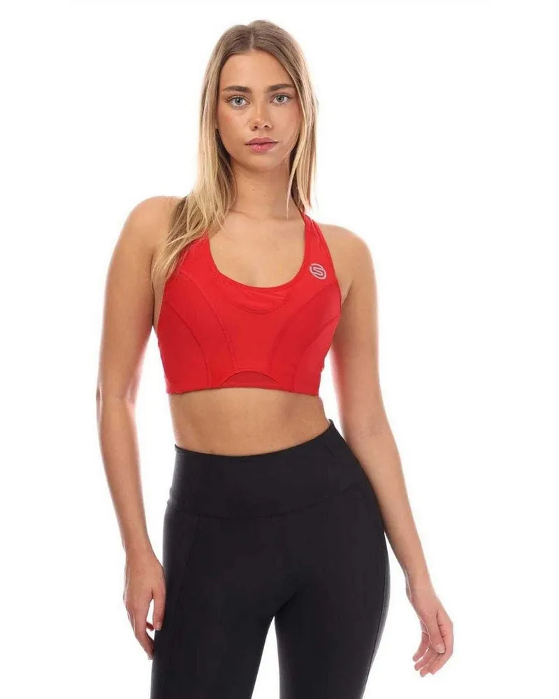 Skins Series-3" Sport-BH für Damen (Rot Rot