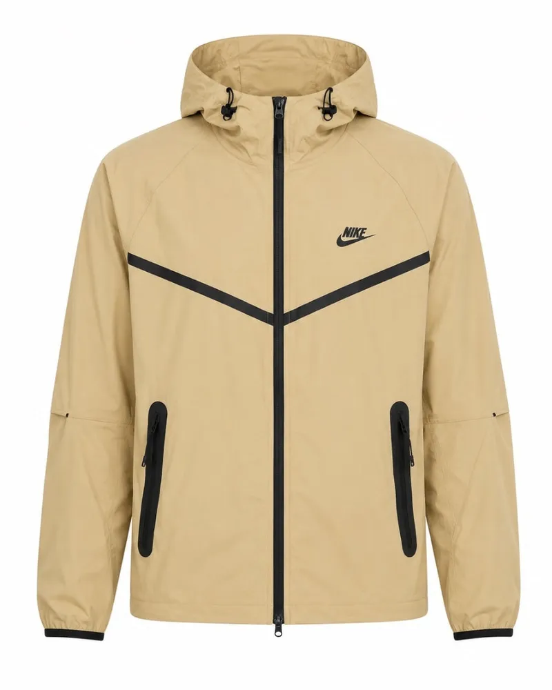 Nike Tech Woven Full-zip Khaki Jacke Natur