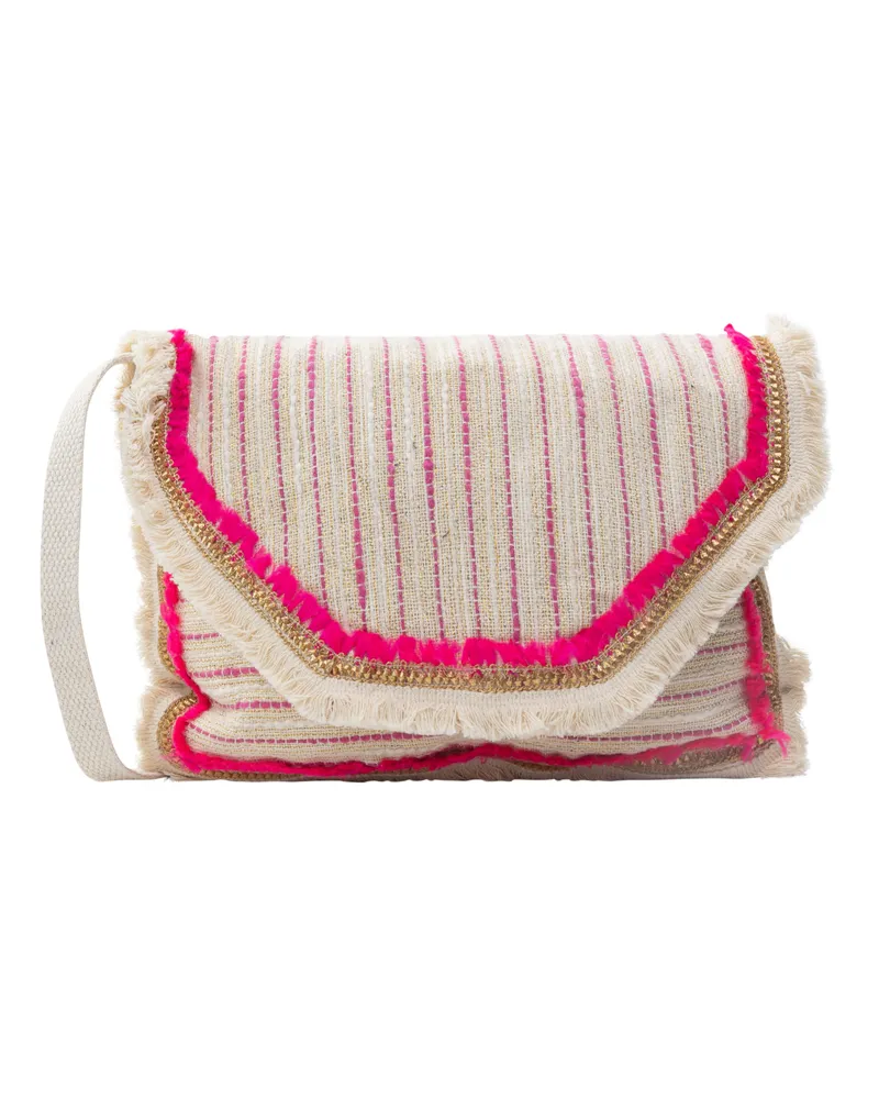 FAINA Umhängetasche Damen beige-rosa Beige