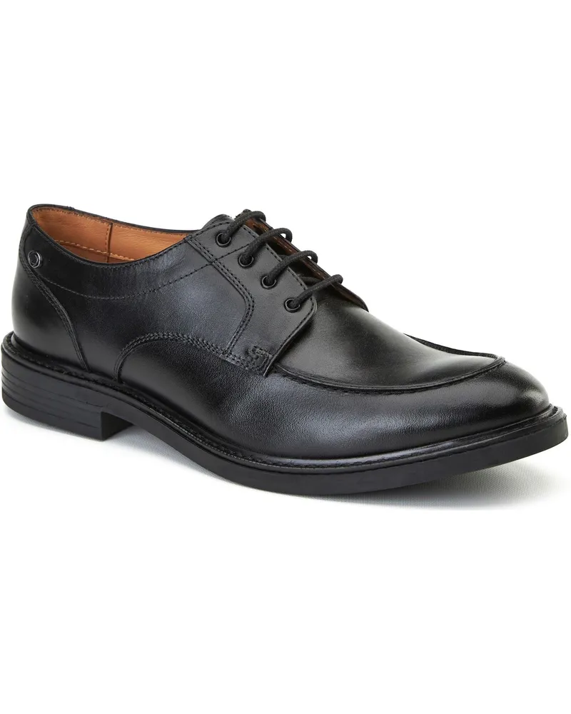 Base London Surrey Leder Herren Schwarz Brogues Schuhe Schwarz