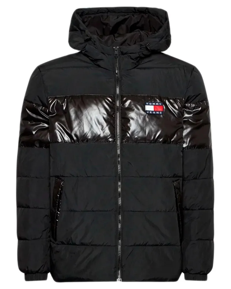 Tommy Hilfiger Doudoune  Herren Klassisches Flaggenlogo Schwarz