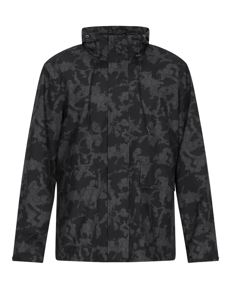 My Mo Anorak Herren Dunkelgrau Schwarz Camouflage Schwarz