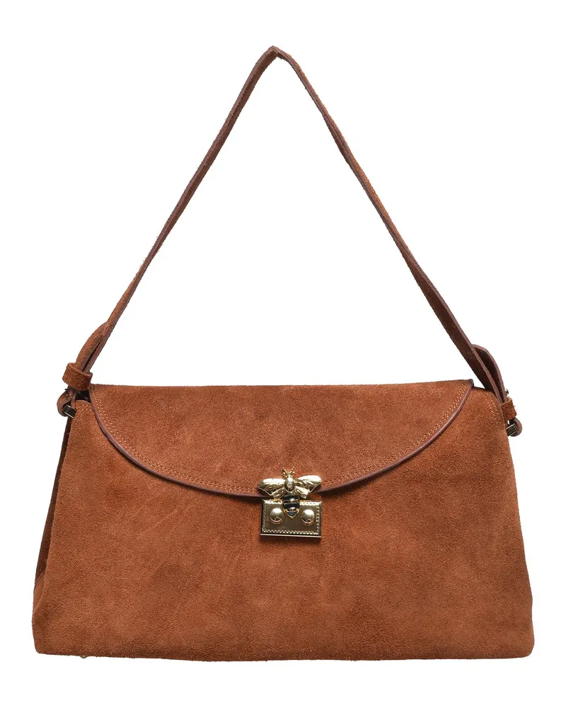 Isabella Rhea COGNAC Rindsledertasche Braun