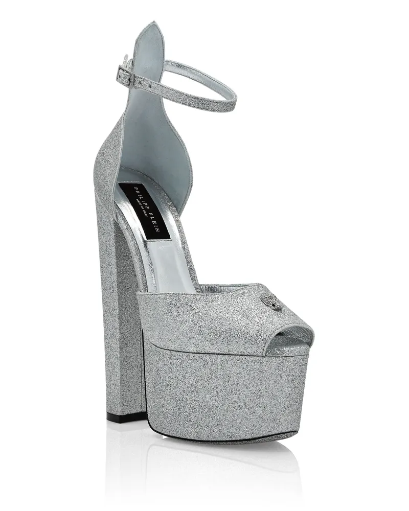 Philipp Plein Sandaletten mit Absatz - Silber Silber