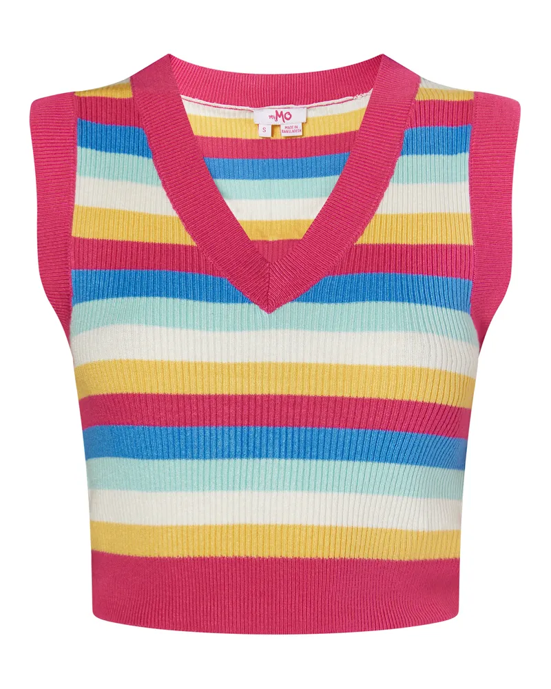 My Mo strickpullunder Damen Rosa Mehrfarbig Mehrfarbig