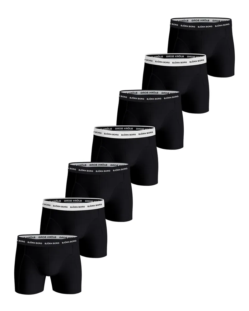 Björn Borg Baumwoll-Stretch Boxer-Shorts - Schwarz Schwarz