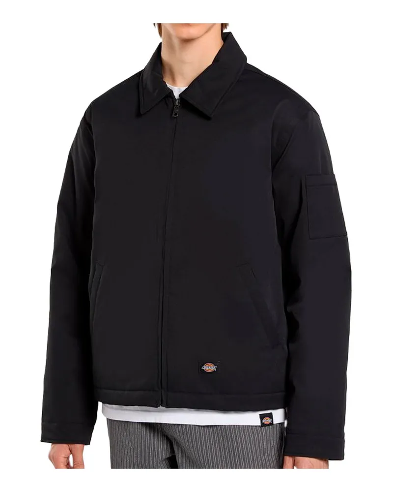 Dickies EISENHOWER gesteppte Pufferjacke - Schwarz Schwarz