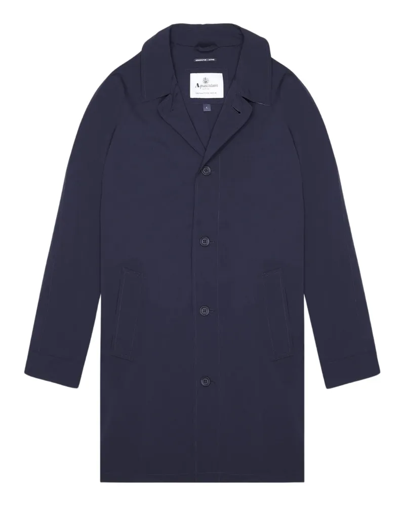 Aquascutum Active Stretch Caban Trenchcoat Marineblaue Jacke Marineblau