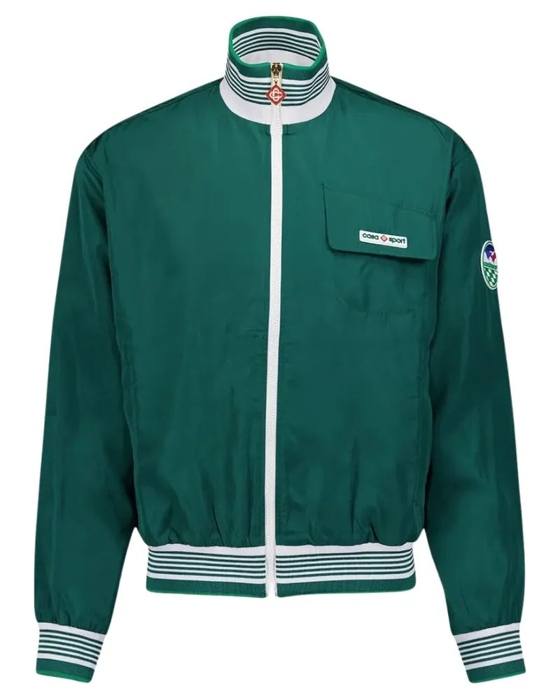 Casablanca Paris Trainingsjacke, Grün, Mf23-jk-256-02, Herren Grün