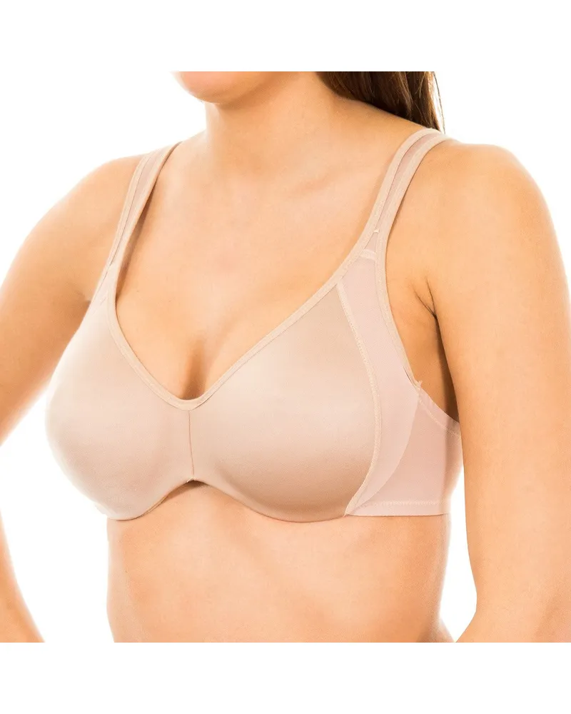 DIM Bügel-BH mit elastischen Seitenteilen, Modell 3792 - Beige Beige