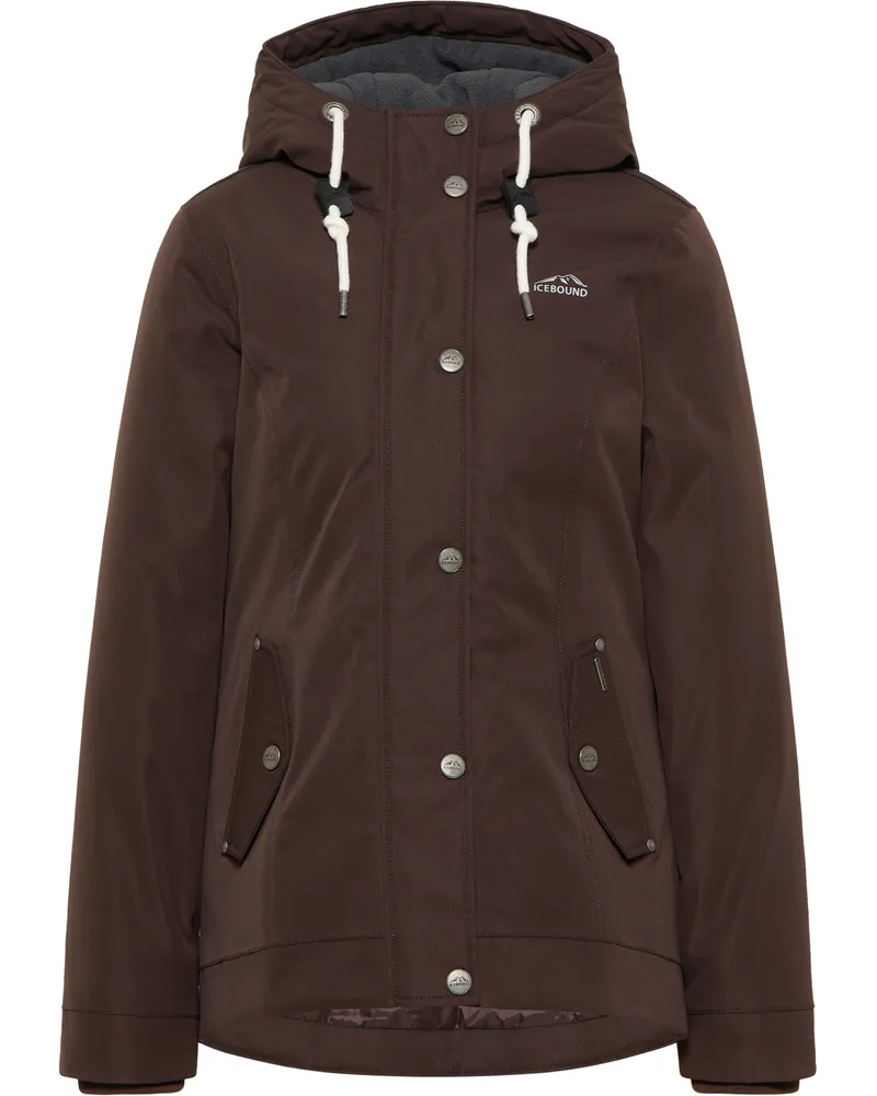 IceBound Winterjacke Damen Dunkelbraun Dunkelbraun