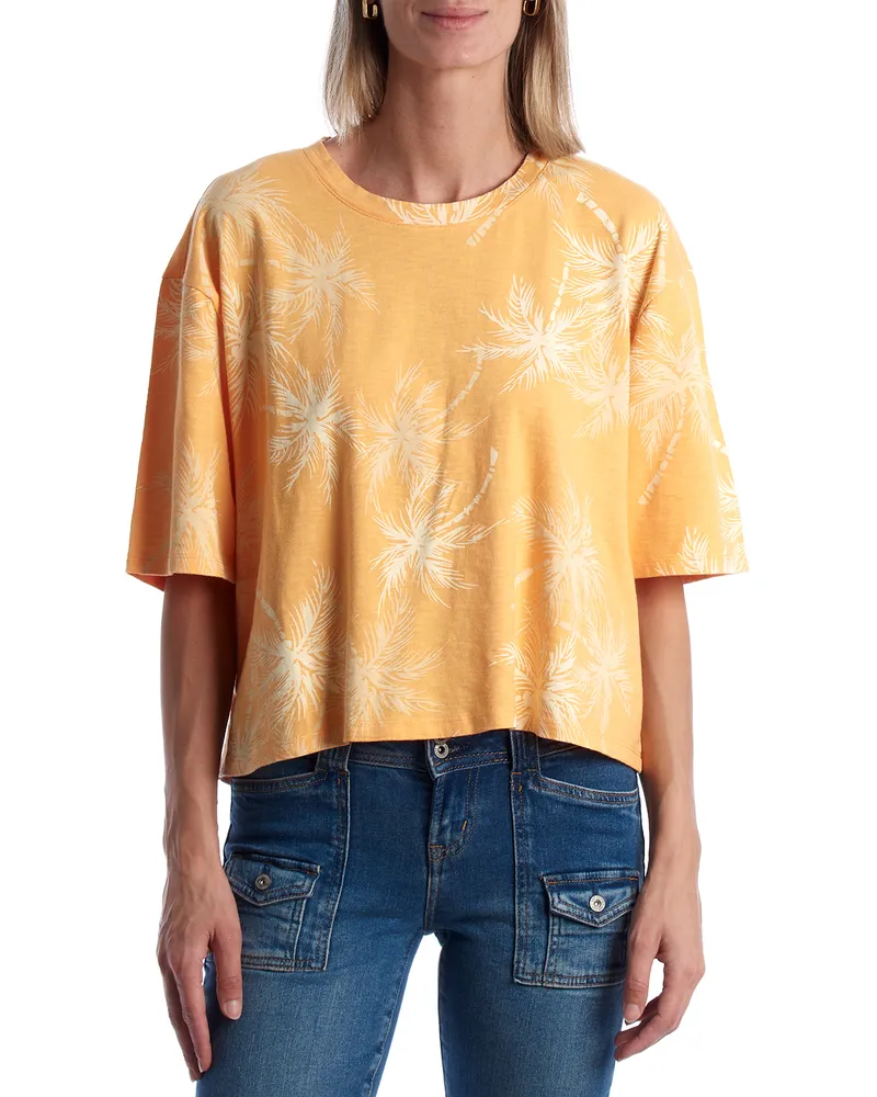 GAP Damen Oversize Kurzarm T-Shirt 866972 Orange